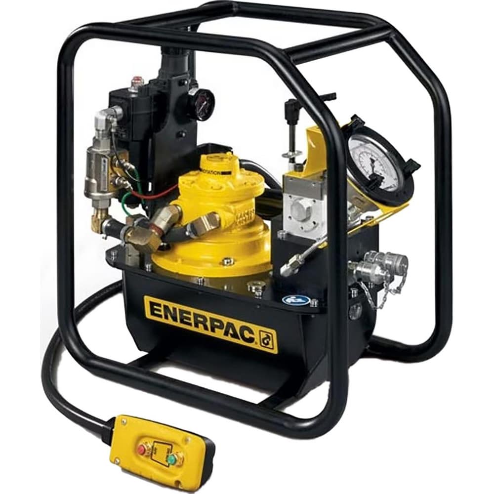 Power Hydraulic Pumps & Jacks; Type: Air Hydraulic Pump; 1st Stage Pressure Rating: 10000; 2nd Stage Pressure Rating: 10000; Pressure Rating (psi): 10000; Oil Capacity: 1.75 gal; Actuation: Air Compressor