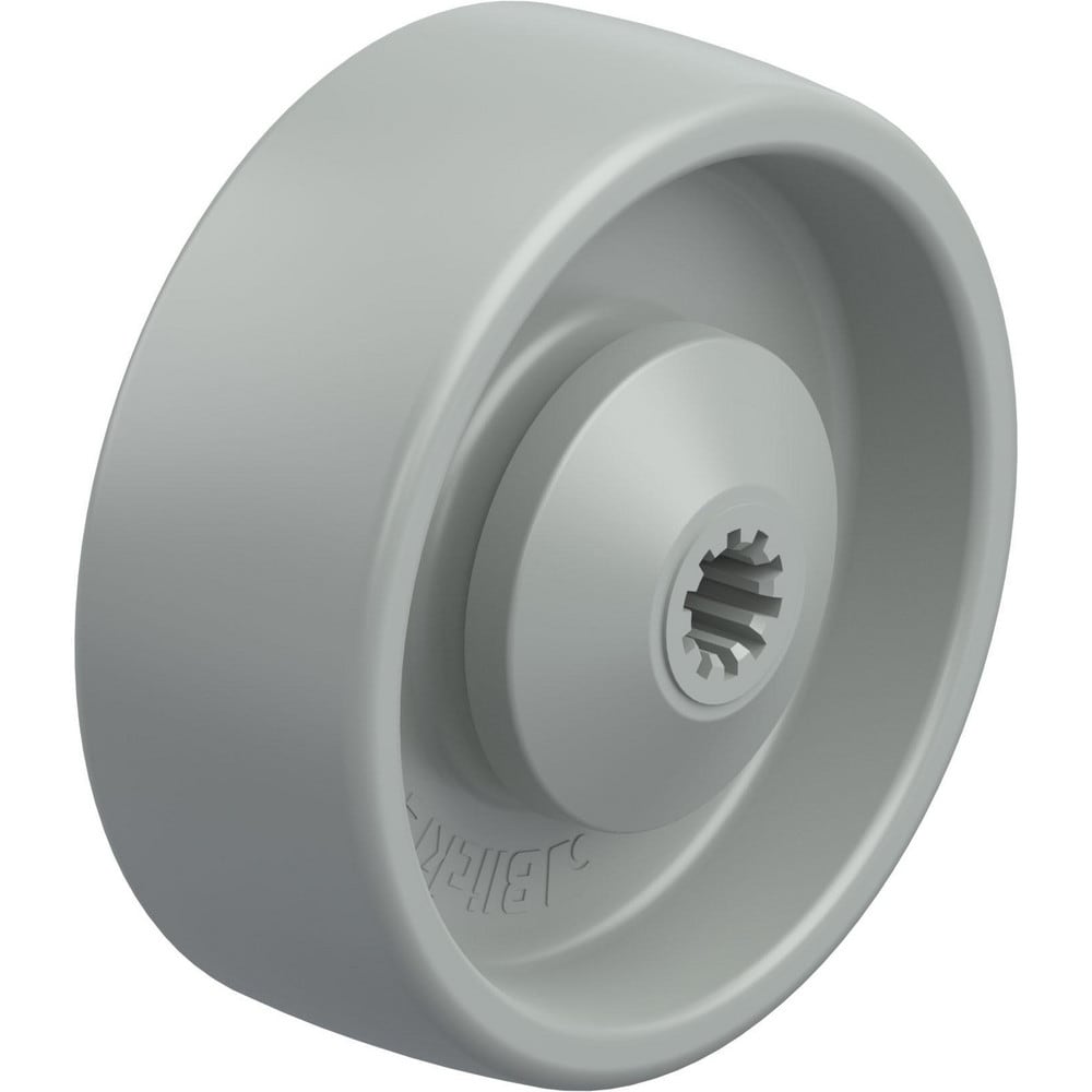 Rigid & Swivel Caster Wheel: Synthetic, 4" Dia, 1-7/16" Wide