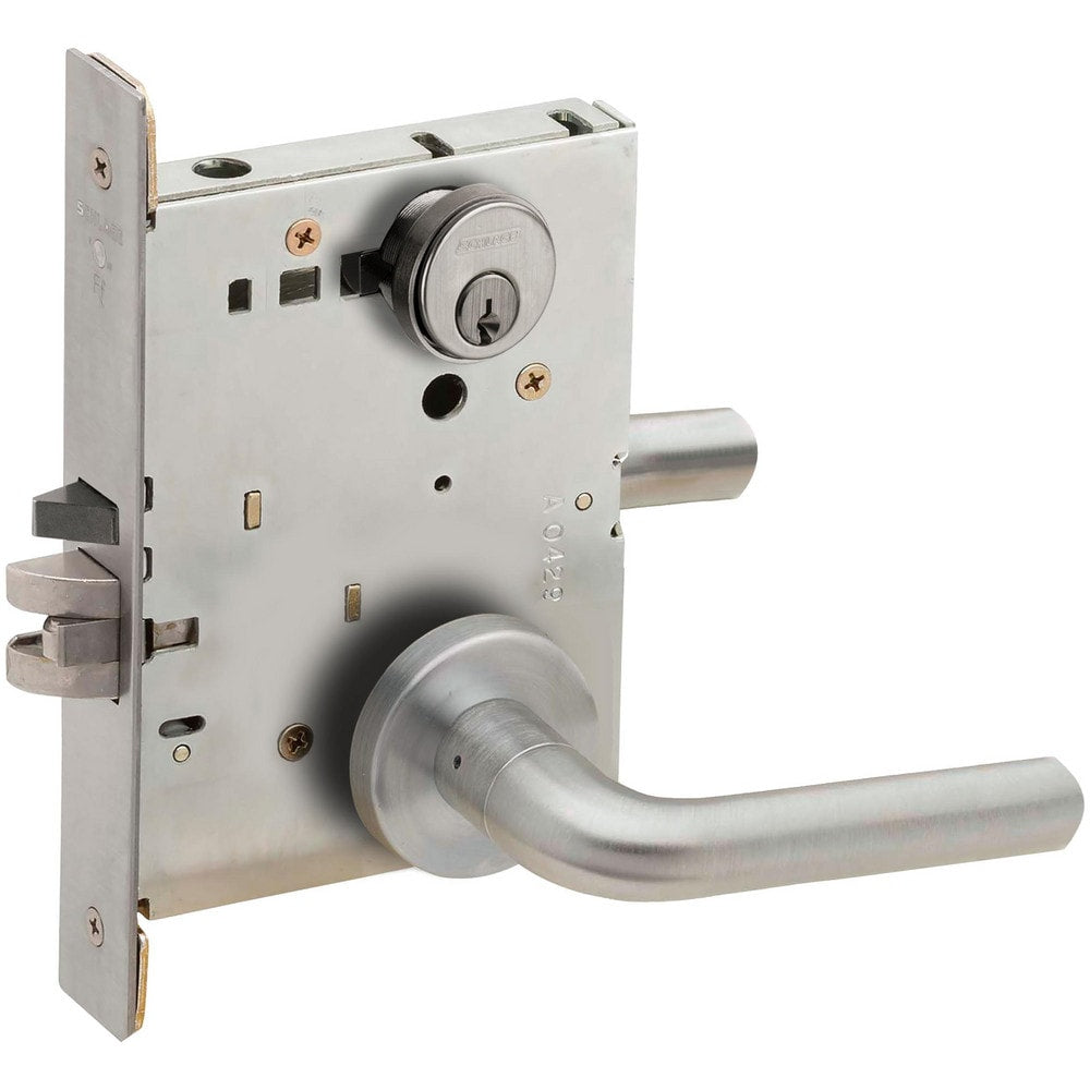 Lever Locksets; Lockset Type: Entrance; Key Type: Keyed Different; Back Set: 2-3/4; Cylinder Type: Conventional; Material: Metal; Door Thickness: 1-3/4; Finish: Satin Chrome