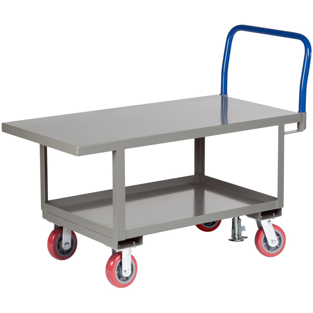 Work-Height Platform Truck with Lower Shelf: 26" High, 48" Long, 24" Wide