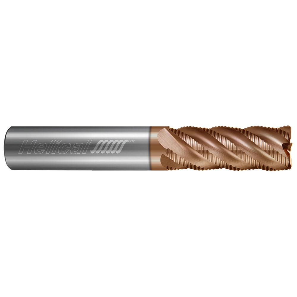 Corner Radius End Mill: 1" Dia, 1-1/4" LOC, 0.0600" Radius, 4 Flute, Solid Carbide