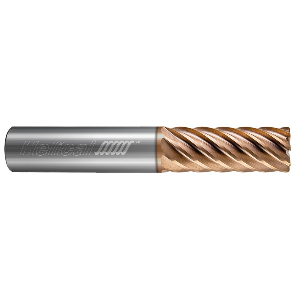 Corner Radius End Mill: 1" Dia, 2" LOC, 0.0600" Radius, 14 Flute, Solid Carbide