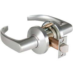 Lever Locksets; Lockset Type: Passage; Key Type: Keyed Different; Back Set: 2-3/4; Cylinder Type: Non-Keyed; Material: Metal; Door Thickness: 1-3/4 to 2-1/4; Finish: Satin Chrome