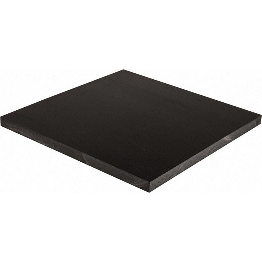 Plastic Sheet: POM, 2-1/2" Thick, 12" Wide, 2' Long, Black, 9700 psi Tensile Strength