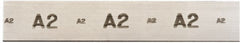 A2 Air-Hardening Flat Stock: 1-1/2" Thick, 6" Wide, 18" Long, + 0.010 - 0.015 in Thickness Tolerance