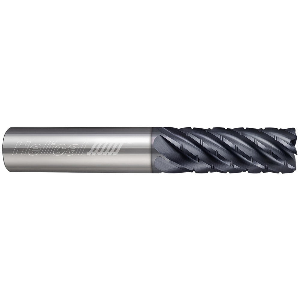 Corner Radius End Mill: 1/2" Dia, 1" LOC, 0.0150" Radius, 3 Flute, Solid Carbide