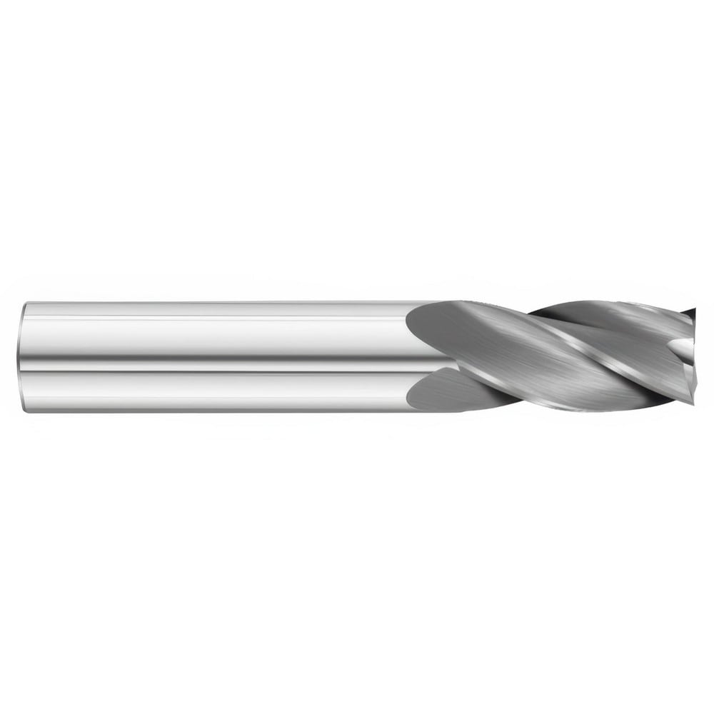 Square End Mill: 29/64" Dia, 1" LOC, 4 Flute, Solid Carbide