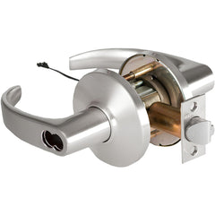 Lever Locksets; Lockset Type: Entrance; Key Type: Keyed Different; Back Set: 2-3/4; Cylinder Type: Less Core; Material: Metal; Door Thickness: 1-3/4 to 2-1/4; Finish: Satin Chrome