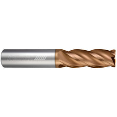 Corner Radius End Mill: 1/2" Dia, 5/8" LOC, 0.0300" Radius, 7 Flute, Solid Carbide