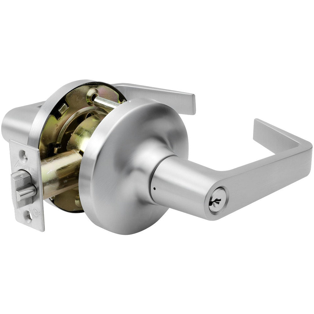 Lever Locksets; Lockset Type: Entrance; Key Type: Keyed Different; Back Set: 2-3/4; Cylinder Type: Conventional; Material: Metal; Door Thickness: 1-3/4 to 2; Finish: Satin Chrome