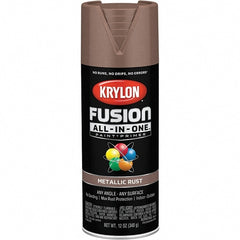 Acrylic Enamel Spray Paint: Rust, Metallic, 12 oz