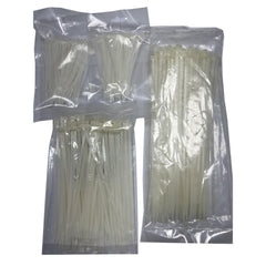 Cable Tie Assortments; Cable Tie Style: Standard; Color: Natural; Tensile Strength: 18 lb, 50 lb; Container Type: Bag; Number of Pieces: 400; Overall Length: 100.00; Overall Width: 3