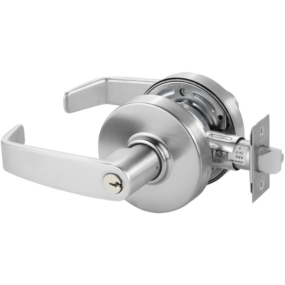 Lever Locksets; Lockset Type: Entrance; Key Type: Keyed Different; Back Set: 2-3/4; Cylinder Type: Conventional; Material: Metal; Door Thickness: 1-3/4; Finish: Satin Chrome