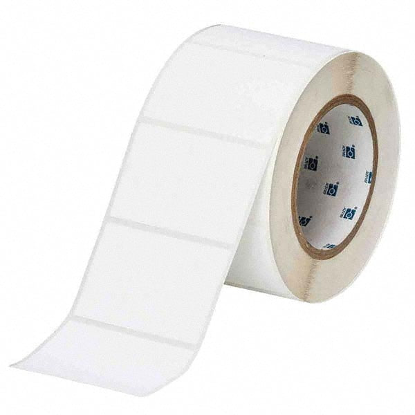 Label Maker Label: White, Polyester, 1,000 per Roll