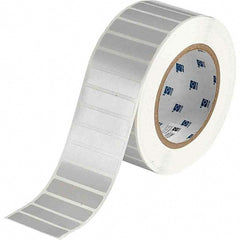 Label Maker Label: Light Gray, Polyester, 3,000 per Roll