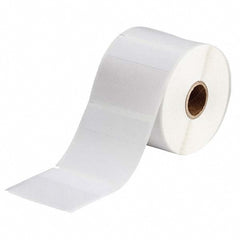 Label Maker Label: Clear & White, Vinyl, 500 per Roll