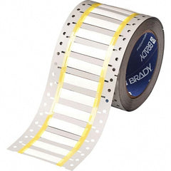 Label Maker Label: White, Polyvinylidene Fluoride, 500 per Roll