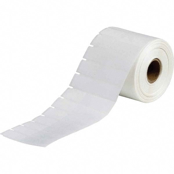 Label Maker Label: Clear & White, Polyester, 1,500 per Roll