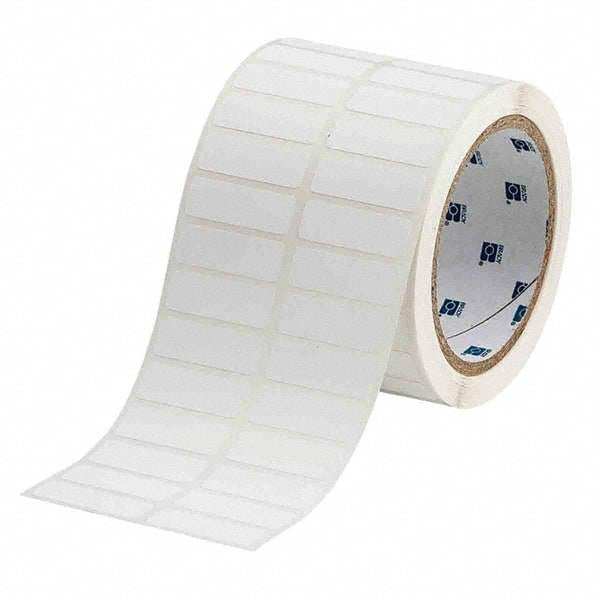 Label Maker Label: White, Polypropylene, 1-1/2" OAW, 2,000 per Roll