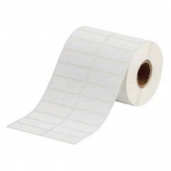 Label Maker Label: White, Polypropylene, 1-1/2" OAW, 2,000 per Roll