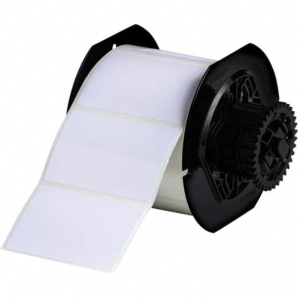 Label Maker Label: White, Polyester, 500 per Roll