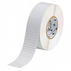 Label Maker Label: White, Polyimide, 10,000 per Roll