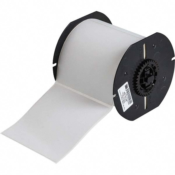 Label Maker Label: Light Gray, Metallized Polyester, 250 per Roll