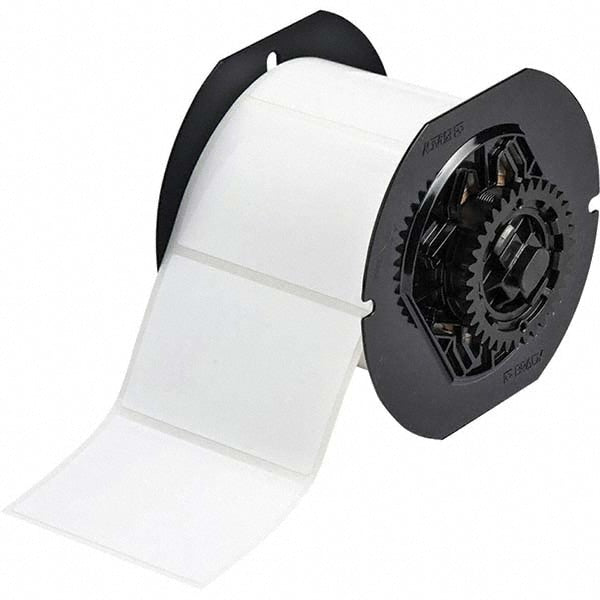 Label Maker Label: White, Polyester, 500 per Roll