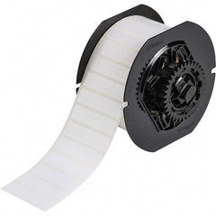 Label Maker Label: White, Polyester, 2,500 per Roll