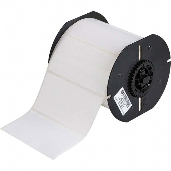 Label Maker Label: White, Polyester, 750 per Roll