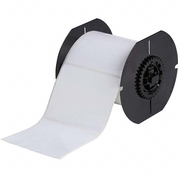 Label Maker Label: White, Polyester, 500 per Roll