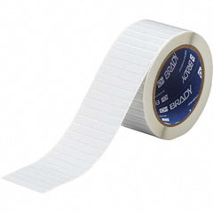 Label Maker Label: White, Polyimide, 2,500 per Roll