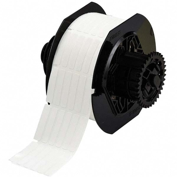 Label Maker Label: White, Cloth, 1/4" OAW, 2,500 per Roll