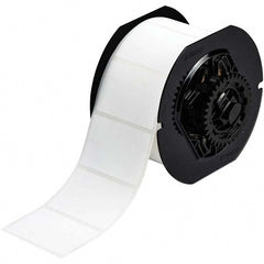 Label Maker Label: White, Polyester, 1,000 per Roll