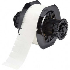 Label Maker Label: Clear & White, Polyester, 1,500 per Roll