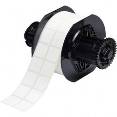 Label Maker Label: White, Polyester, 1,500 per Roll