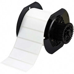 Label Maker Label: White, Polyester, 1,500 per Roll