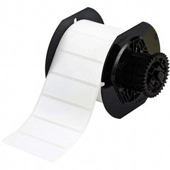 Label Maker Label: White, Paper, 1,500 per Roll