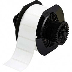 Label Maker Label: White, Polyester, 1,500 per Roll