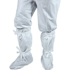 Boot Cover: Size Universal, ASTM F739, Polyethylene/Non-Woven Polypropylene Laminate, White