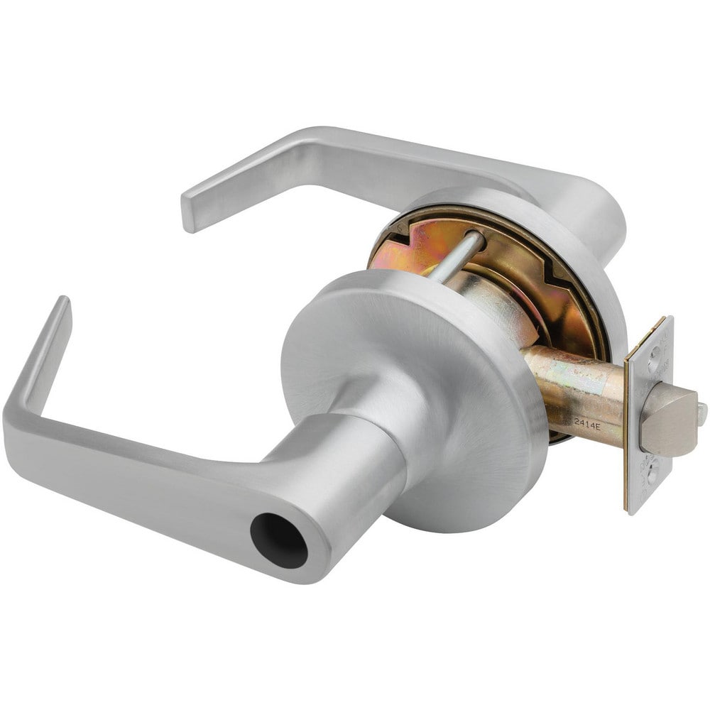 Lever Locksets; Lockset Type: Entrance; Key Type: Keyed Different; Back Set: 2-3/4; Cylinder Type: Less Core; Material: Metal; Door Thickness: 1-3/4 to 2-1/4; Finish: Satin Chrome