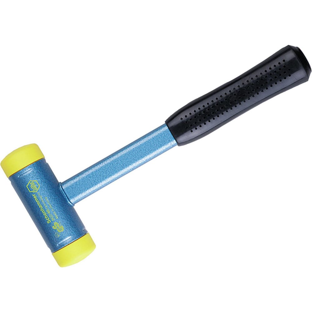 Dead Blow Hammers; Head Weight Range: 3 - 5.9 lbs.; Head Material: Polyurethane; Face Diameter (Fractional Inch): 2-19/64; Face Diameter Range: 1" - 2.9"; Handle Material: Steel with Cushion Grip; Handle Color: Black