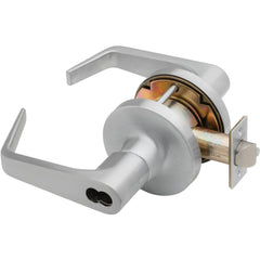 Lever Locksets; Lockset Type: Storeroom; Key Type: Keyed Different; Back Set: 2-3/4; Cylinder Type: Less Core; Material: Metal; Door Thickness: 1-3/4 to 2-1/4; Finish: Satin Chrome