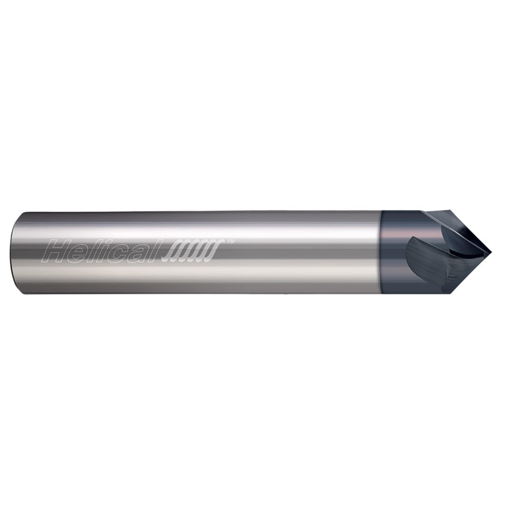 Chamfer Mill: 3/4" Dia, 3/4" Shank Dia, 60.00 deg, 4 Flute, Solid Carbide, Single End