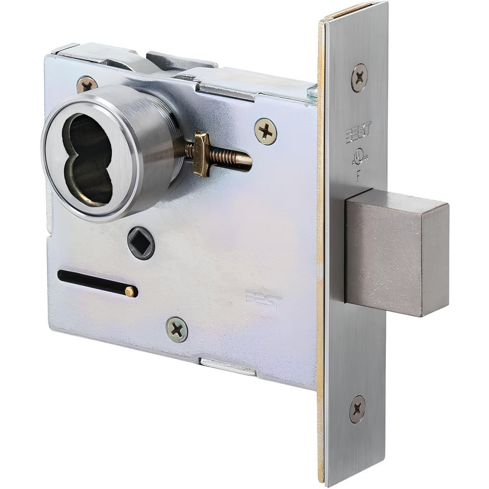 Lever Locksets; Lockset Type: Entrance; Key Type: Keyed Different; Back Set: 2-3/4; Cylinder Type: Less Core; Material: Metal; Door Thickness: 1-3/4; Finish: Satin Chrome