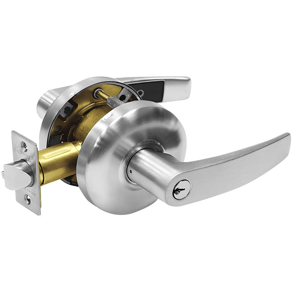 Lever Locksets; Lockset Type: Entrance; Key Type: Keyed Different; Back Set: 2-3/4; Cylinder Type: Conventional; Material: Metal; Door Thickness: 1-3/8 to 1/3-4; Finish: Satin Chrome