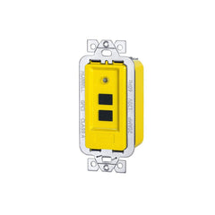 Power Protection Products, GFCI Modules, Industrial/Commercial, Manual Set, 20A 120V AC, Faceless, 6" Wire Leads, 4-6 mA Trip Level, Yellow