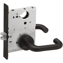 Lever Locksets; Lockset Type: Passage; Key Type: Keyed Different; Back Set: 2-3/4; Cylinder Type: None; Material: Metal; Door Thickness: 1-3/4; Finish: Flat Black Coated