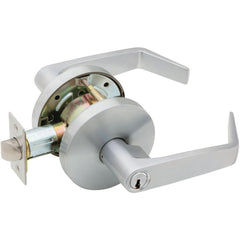 Lever Locksets; Lockset Type: Storeroom; Key Type: Keyed Different; Back Set: 2-3/4; Cylinder Type: Key in Lever Cylinder; Material: Metal; Door Thickness: 1-3/8 to 2; Finish: Satin Chrome