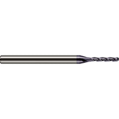 Ball End Mill: 0.0390" Dia, 5/32" LOC, 3 Flute, Solid Carbide